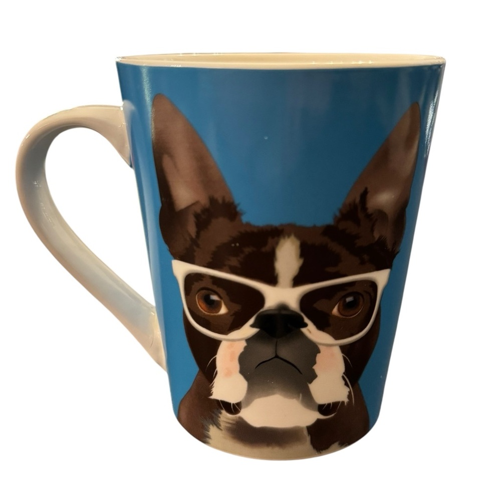 Christopher Vine French Bulldog Blue Coffee Mug - Picture 2 of 6